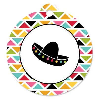 Big Dot of Happiness Let's Fiesta - Mexican Fiesta Party Favor Gift Tags (Set of 20)