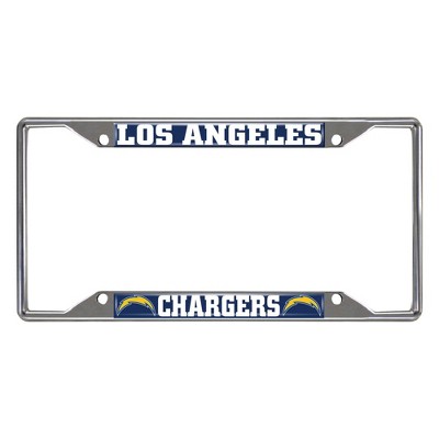 NFL Los Angeles Chargers Stainless Steel License Plate Frame