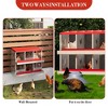 6/8/10 Compartment Galvanized Chicken Nesting Box - Metal Laying Box with Legs for Hens - 4 of 4