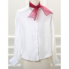 Allegra K Women's Transparent Skinny Solid Color Lightweight Organza Scarf Neckerchief - 2 of 4