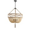 Whitley Pendant - Brown Wooden Finish/Dark Grey - Safavieh. - image 2 of 4