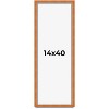 PosterPalooza | Panoramic Classic Brown Picture Frame - UV Acrylic, Foam Board Backing, Hanging Hardware - 2 of 4