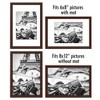 Americanflat 8x12 Picture Frame in Mahogany - Displays 6x8 With Mat and 8x12 Without Mat - Set of 5 Frames with Sawtooth Hanging Hardware - 4 of 4