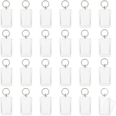 Okuna Outpost 24 Pack Acrylic Blank Picture Keychains Holder For Photo Perfect For Home Office Car Keys 2 5 X 1 5 In Target