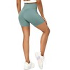 Biker Shorts Women 6" Tummy Control Workout Shorts Women with Pockets High Waisted Yoga Running Gym Spandex Compression - 4 of 4