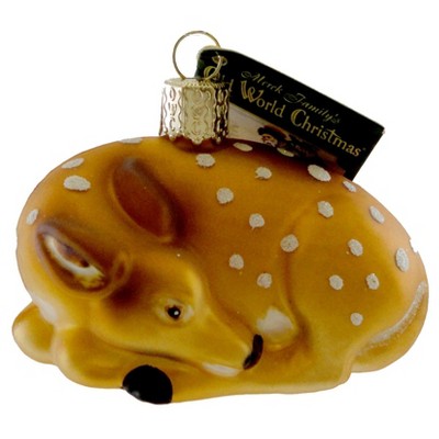 Old World Christmas 1.75 In Fawn Ornament Deer Baby Tree Ornaments