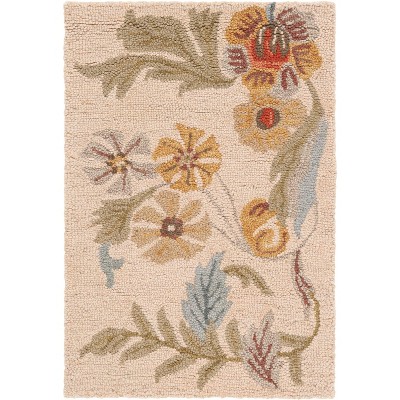 Blossom Blm915 Hand Hooked Area Rug - Beige/multi - 6' Round - Safavieh. :  Target