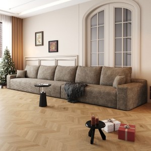 168" Modern Cloud Sectional Couch Upholstered Couches for Living Room Bedroom - 1 of 4