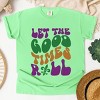 Simply Sage Market Let The Good Times Roll Mardi Gras Garment Dyed Tee - 3 of 4