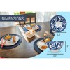 Nat & Jules Leaves White and Blue 18 ounce Ceramic Cereal Ramen Bowls Set of 4 - 2 of 4