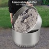 32 Inch Smokeless Fire Pit, 304 Stainless Steel Wood Burning Fireplaces Portable Safe Burning Firepit for Outside Patio Camping - 3 of 4