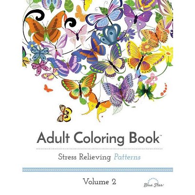Adult Coloring Book: Stress Relieving Animal Designs - (Paperback)