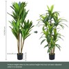 ArtificialTree, Tall Fake Plants for Indoor Outdoor Decor, Large Faux Tree for Home Office Decor Living Room Porch Patio - 4 of 4