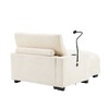Dolonm Single Recliner Sofa: 300lb Capacity, Chenille Fabric, Ergonomic Design for Living Room/Study - 4 of 4
