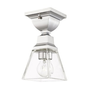 Livex Lighting Mission 1 - Light Flush Mount in  Polished Chrome - 1 of 4