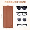Unique Bargains Soft PU Leather Eyeglass Sunglass Case Portable Glasses Pouch 2 Pcs - 2 of 4