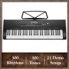 Ashthorpe 61-Key Digital Electronic Keyboard Piano with Light Up Keys, Portable Beginner Kit with Headphones & Microphone - 3 of 4