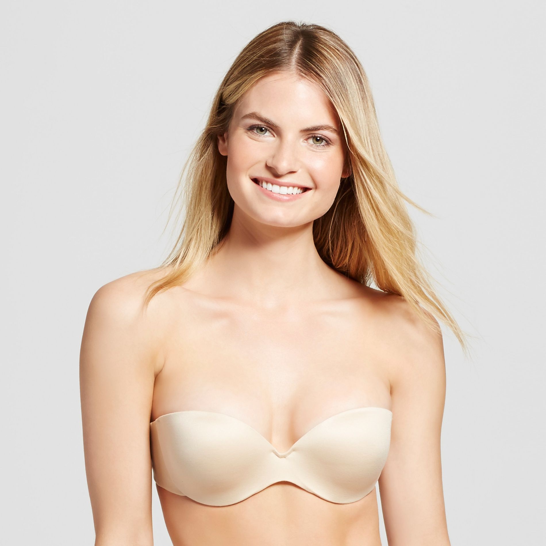 Maidenform Women's Love the Lift Demi Strapless Multiway Bra 9417 - Beige 34D
