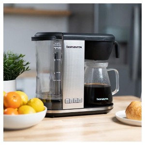 Bonavita Enthusiast Stainless Steel 8 Cup Drip Coffee Brewer with Glass Carafe - 1 of 2