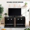 47.2" Large Hidden Cabinet Double Litter Box Enclosure Furniture for 2 Cats - 4 of 4