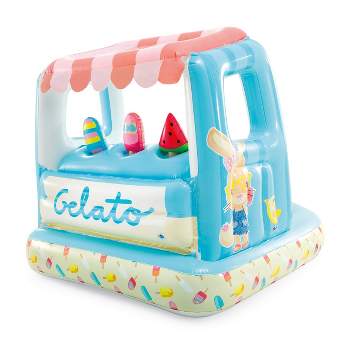 Intex Ice Cream Stand Inflatable Playhouse and Pool, for Ages 2-6