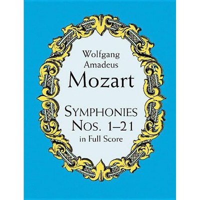 Symphonies Nos. 1-21 in Full Score - (Dover Music Scores) by  Wolfgang Amadeus Mozart (Paperback)