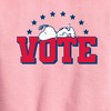 Boys' - Peanuts - Vote Snoopy Graphic Long Sleeve Fleece Sweatshirt - 2 of 4