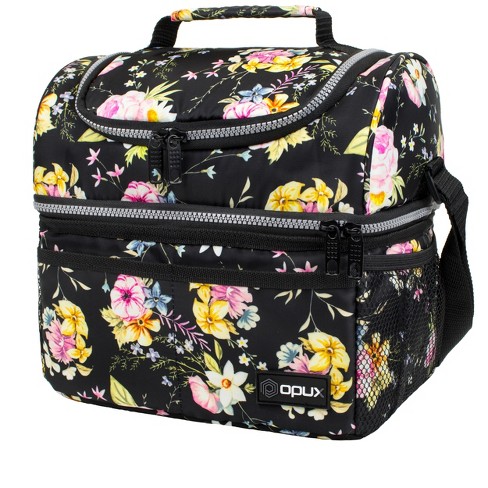 Double Deck Insulated Leakproof Lunch Bag Adult Kids Lunch Box for