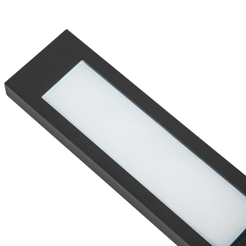 C Cattleya 2-Light Integrated LED Outdoor Wall Light with Matte Black Finish, 3 of 8