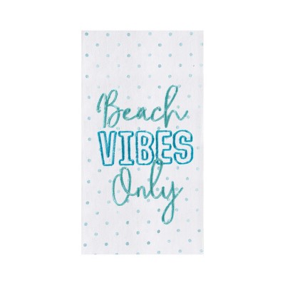 C&F Home Beach Vibes Only Printed Flour Sack Kitchen Towel Dishtowel