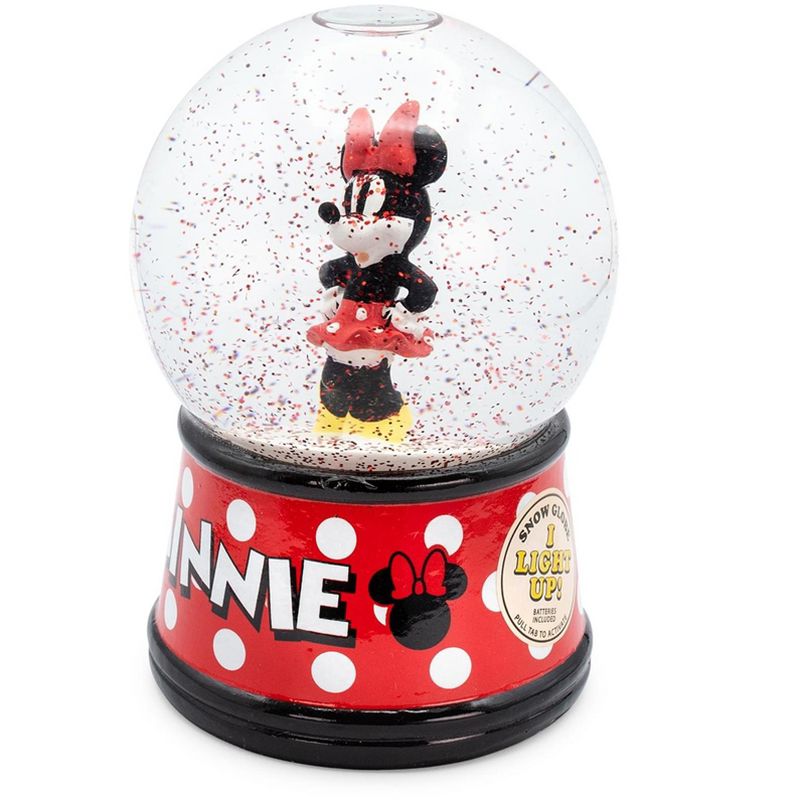 Silver Buffalo Disney Minnie Mouse Light-Up Collectible Snow Globe | 6 Inches Tall, 3 of 8