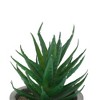 Unique Bargains Artificial Plants Mini Spotted Aloe-Vera in Pulp Plastic Green 2.76"x2.76"x4.33" 1 Pc - 4 of 4
