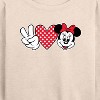 Women's - Disney - Peace Love Minnie Mouse Lightweight French Terry Slouchy - image 2 of 4