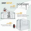 EAGLE PEAK 8'x6' Portable Walk-in Greenhouse with Zippered Doors and Windows - 2 of 4
