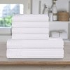 Modern Ribbed Cotton  Assorted Towel Set by Blue Nile Mills - 2 of 4