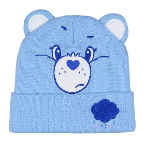 Care Bears Embroidered Face and Belly Badges Cuff Knit Beanie - 1 of 4