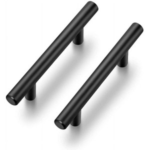 30 Pack Black Cabinet Pulls Kitchen Drawer Handles Hole Center Matte Black Cabinet Hardware Stainless Steel - 1 of 4