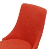 Set of 2 Sabina Mid Century Dining Chairs Muted Orange: Upholstered, Wood Legs - Christopher Knight Home - 3 of 4