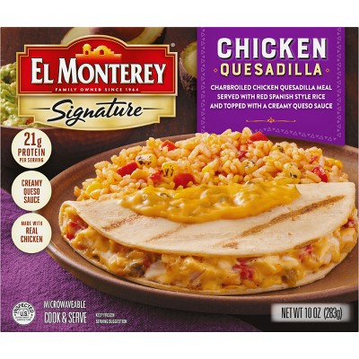 El Monterey Frozen Chicken Quesadilla Meal - 10oz