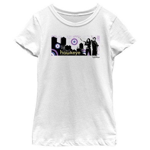 Girl's Marvel Hawkeye Cityscape T-Shirt - image 1 of 4