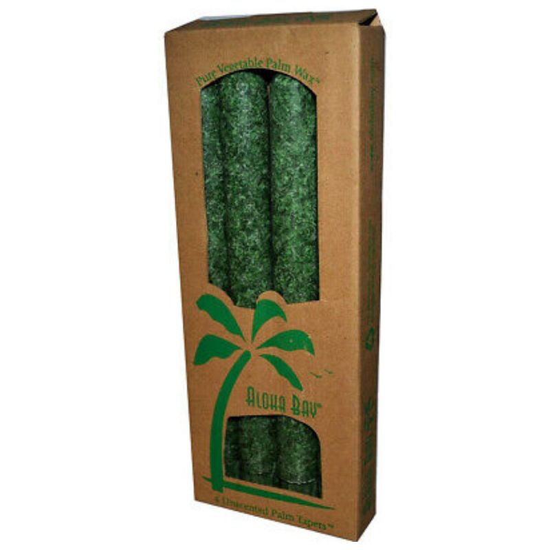 Aloha Bay Green Unscented Palm Tree Taper Candles - 4 ct, 2 of 3