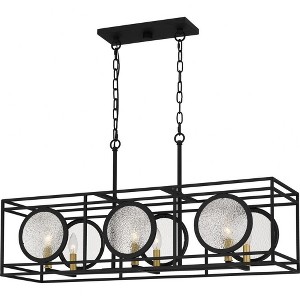 Quoizel Lighting Chalamont 6 - Light Pendant in  Earth Black - 1 of 4