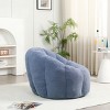 Bean Bag Chair Modern Faux Fur Comfort with Ergonomic Armrest for Living Room 39.7in Wide-3irtyhousy - 3 of 4