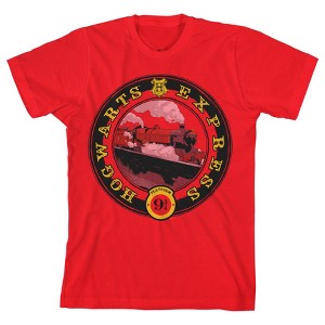Harry Potter Hogwarts Express Boy's Red Tee - 1 of 1