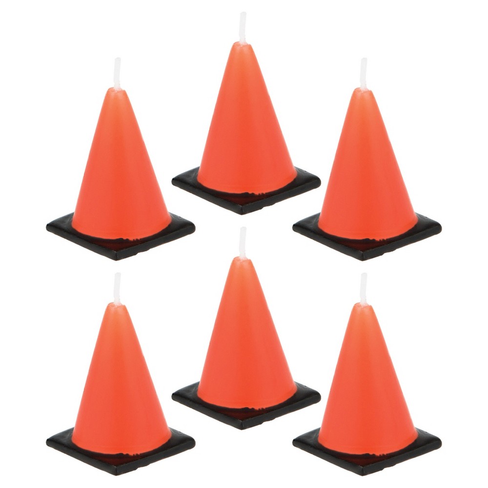 6ct Construction Cone Candles