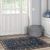 HomeStock Washable Larson Navy/Ivory 3x5, Traditional, Machine Woven with Printed Designs - 2 of 4