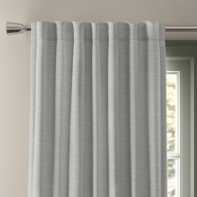 50"x84" Blackout Henna Window Curtain Panel Gray - Threshold™: Sateen Rod Pocket, UV Protection, OEKO-TEX Certified