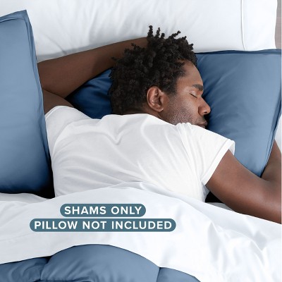 Coronet Blue Hypoallergenic Polyester Standard Pillow Sham Set