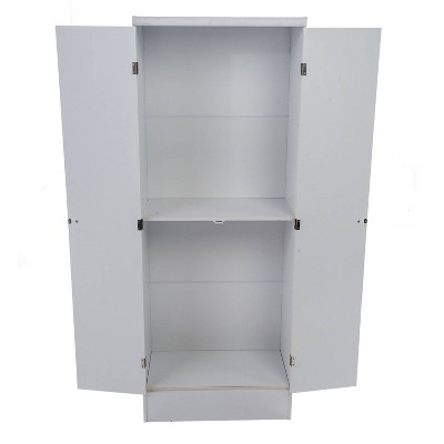 2 Door Pantry Wood/White, pantry storage cabinets