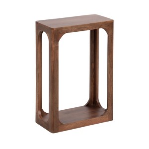 Kate and Laurel Dahl Wood Slim Side Table - 1 of 4